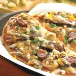 Grilled Filet & Blue-Cheese Flatbread