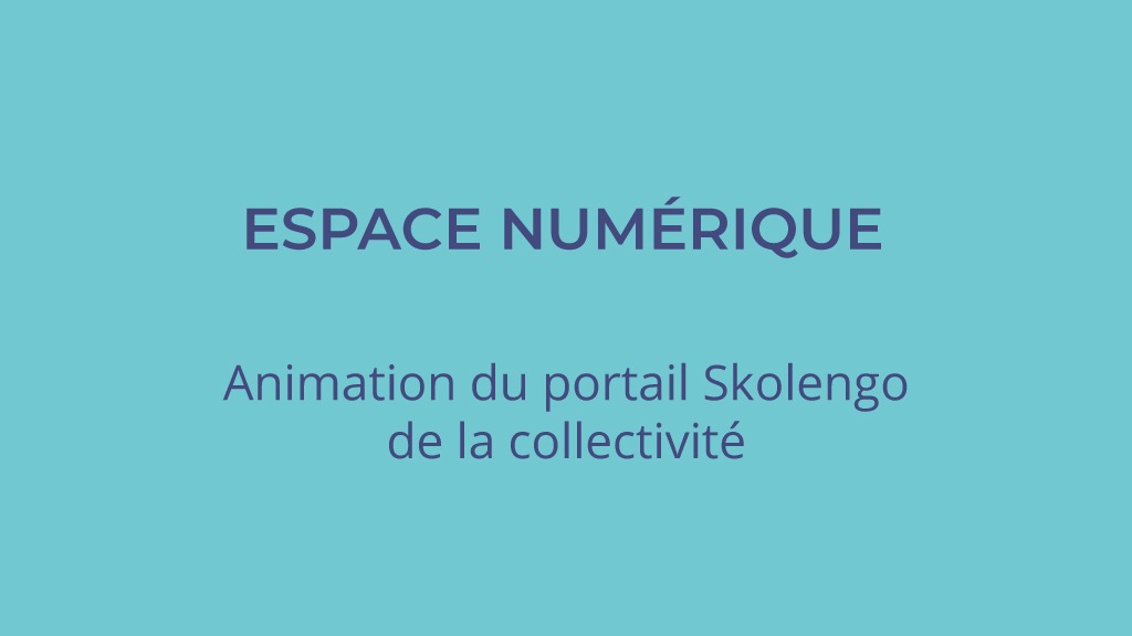 Représentation de la formation : 40OSKN04 : Animation éditoriale du portail Skolengo de la collectivité