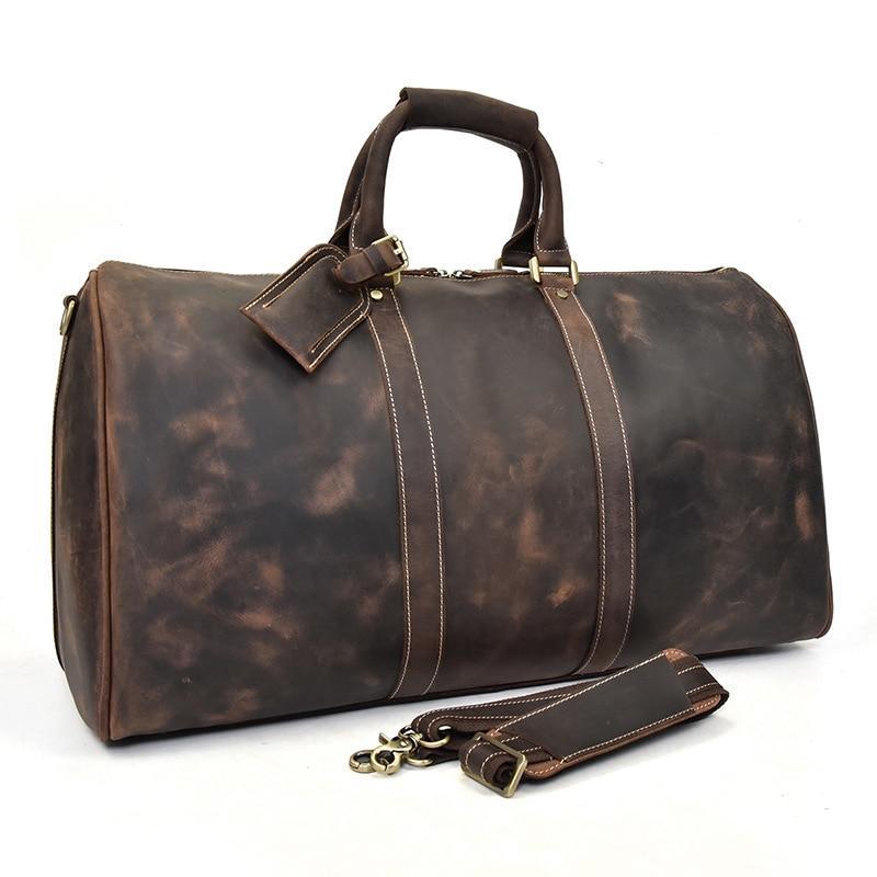 travel bag leather cost