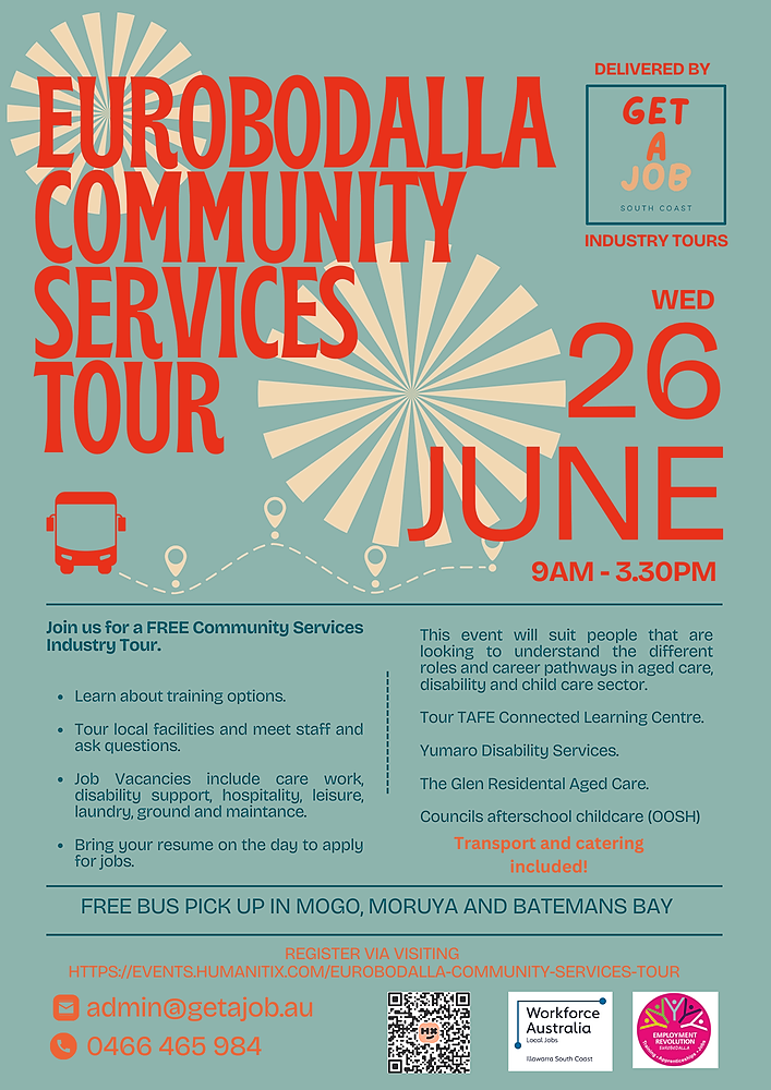 Eurobodalla Community Services Tour Flyer
