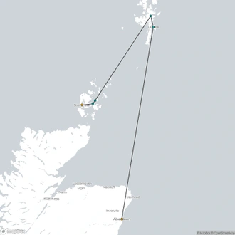 tourhub | Brightwater Holidays | Scotland: Highlights of Orkney and Shetland 543 | Tour Map