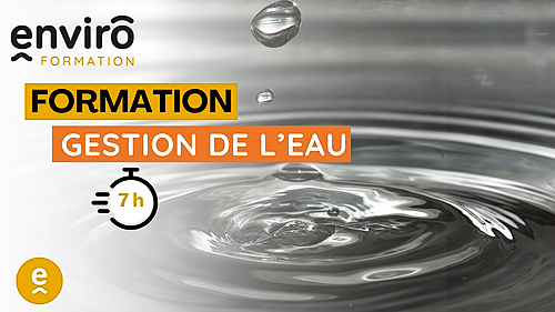 Représentation de la formation : Gestion durable de l’eau potable et des eaux non conventionnelles (eaux pluviales, eaux usées…)