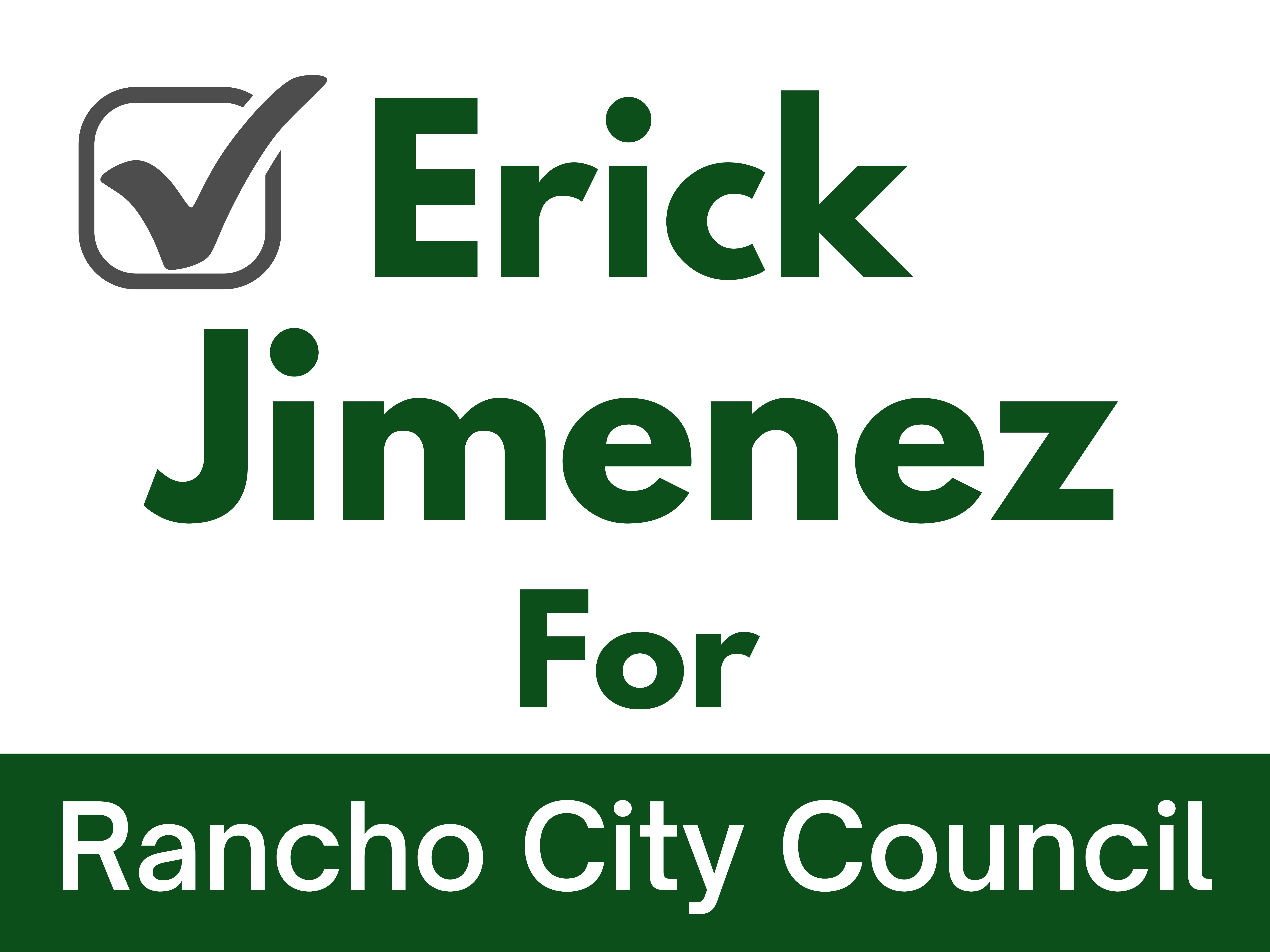 Erick Jimenez for Rancho Cucamonga City Council logo