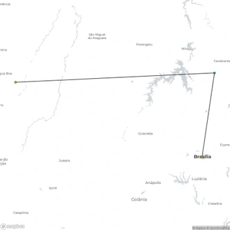 tourhub | Tangol Tours | 4-Day Chapada dos Veadeiros | Tour Map