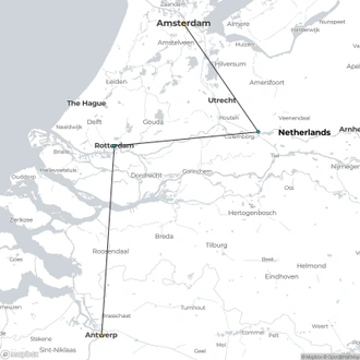 tourhub | CroisiEurope Cruises | Springtime in Holland (port-to-port cruise) | Tour Map