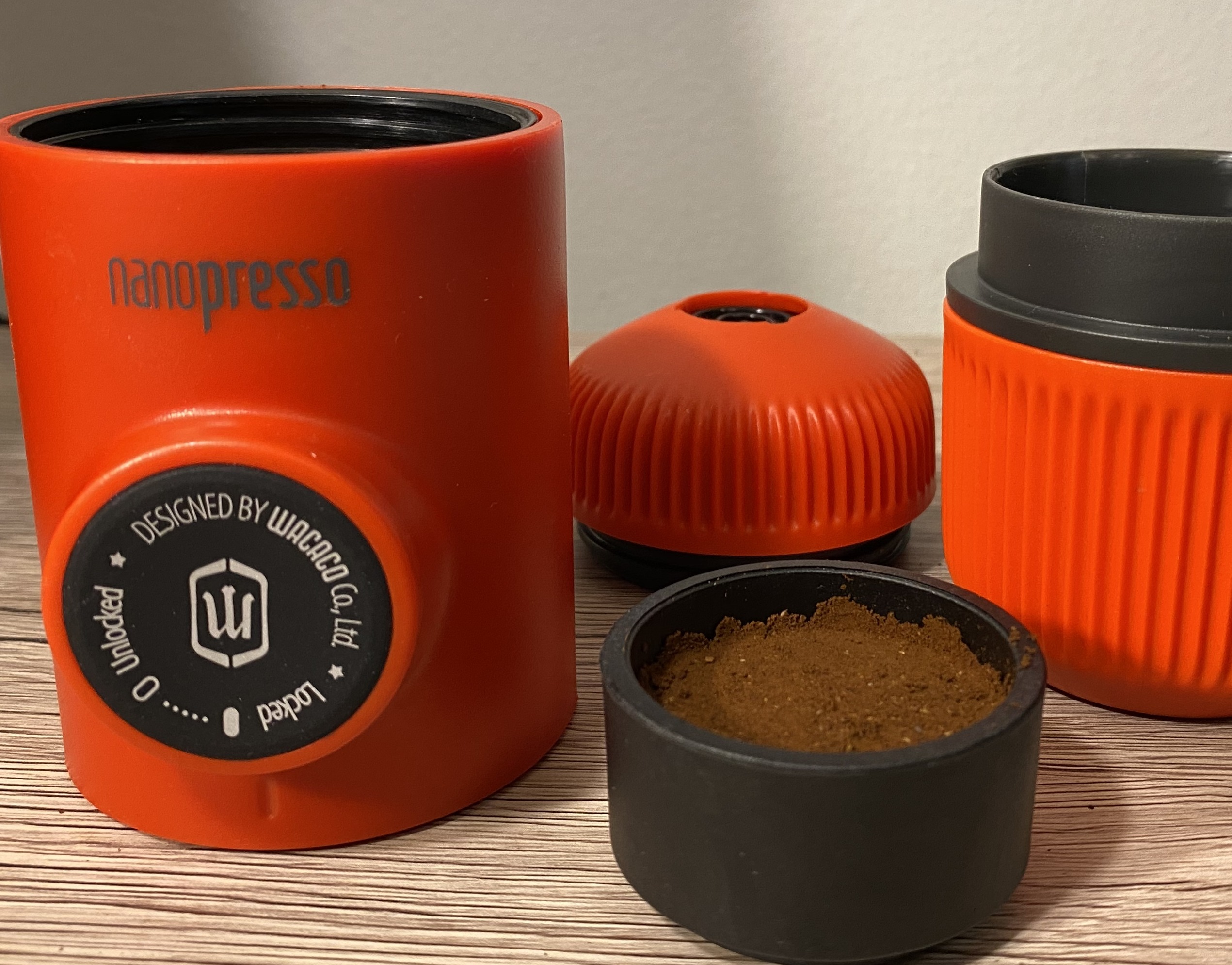 Wacaco Nanopresso coffee basket and scoop