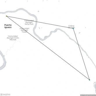 tourhub | Tangol Tours | 5-Day Puerto Iguazu Adventure Tour | Tour Map