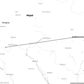 tourhub | Liberty Holidays | Private 5-Night Tour with Lumbini and Kathmandu | Tour Map