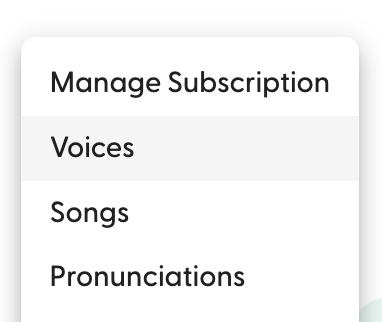 Import a voice to a workspace