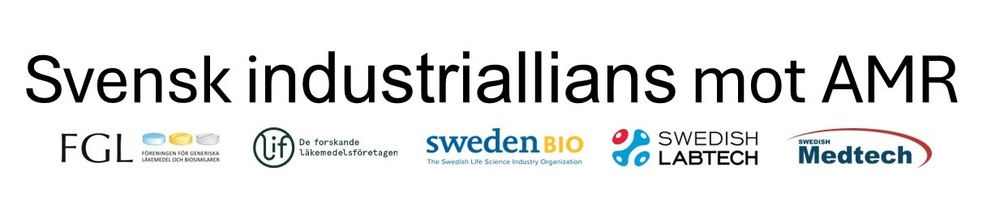 I den svenska industrialliansen mot AMR ingår FGL, Lif, SwedenBIO, Swedish Labtech och Swedish Medtech.