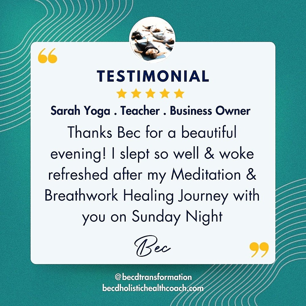 Sarah Breathwork Meditation Testimony