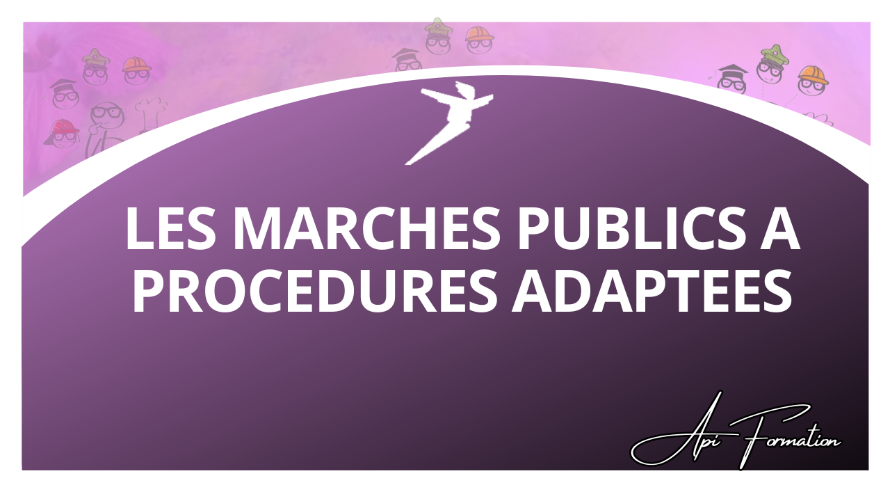 Représentation de la formation : LES MARCHES PUBLICS A PROCEDURES ADAPTEES