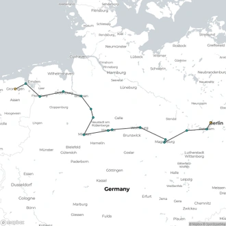 tourhub | CroisiEurope Cruises | From Berlin to Amsterdam (port-to-port cruise) | Tour Map