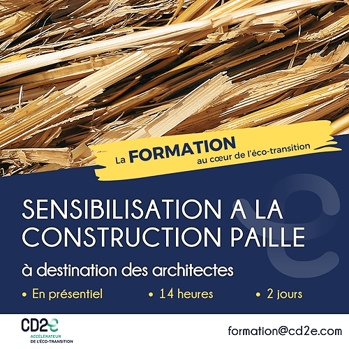 Représentation de la formation : Sensibilisation à la construction Paille