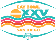 Gay Bowl XXV - San Diego American Flag Football League logo