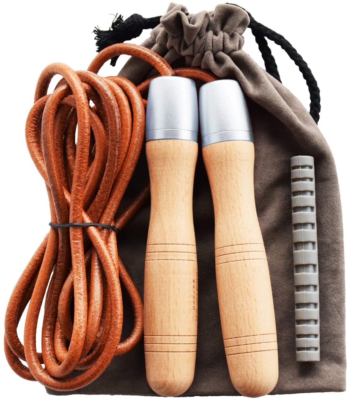 a leather jump rope