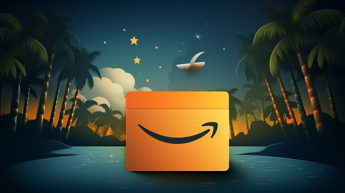 amazon package on a river in the middle of the amazon forest