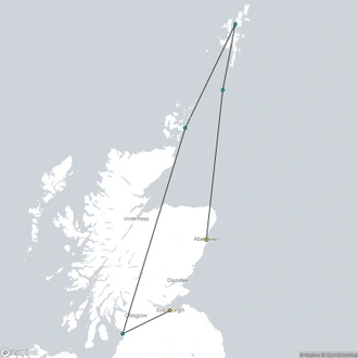 tourhub | Aurora Expeditions | Wild Scotland | Tour Map