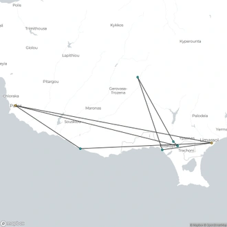 tourhub | Destination Services Cyprus | Leda Tour | Tour Map