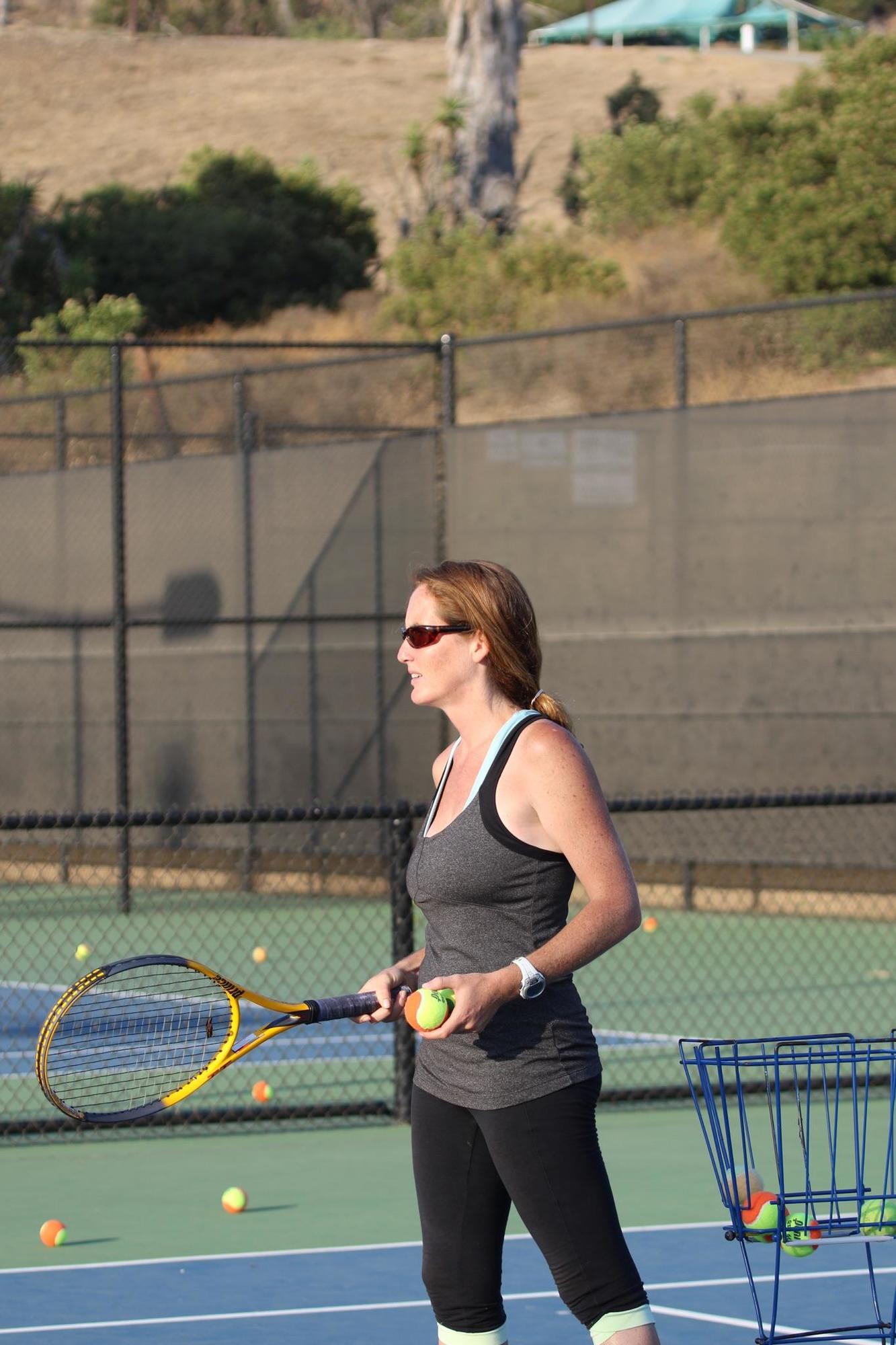 Margarita teaches tennis lessons in Irvine, CA
