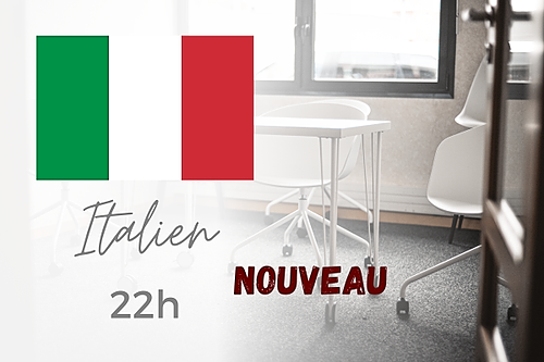 Représentation de la formation : LANGUE - ITALIEN - 22 heures - Formation individuelle - Certification CLOE RS6439