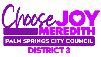The Committee To Elect Joy Meredith For Palm Springs Council District 3 2022 FPPC 1453485. logo