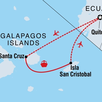 tourhub | Intrepid Travel | Galapagos Family Holiday | Tour Map
