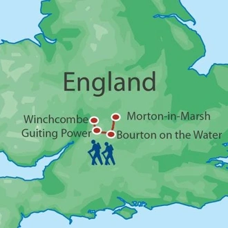 tourhub | Walkers' Britain | Exploring the Cotswolds | Tour Map