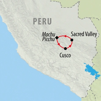 tourhub | On The Go Tours | Machu Picchu & the Sacred Valley - 5 days | Tour Map