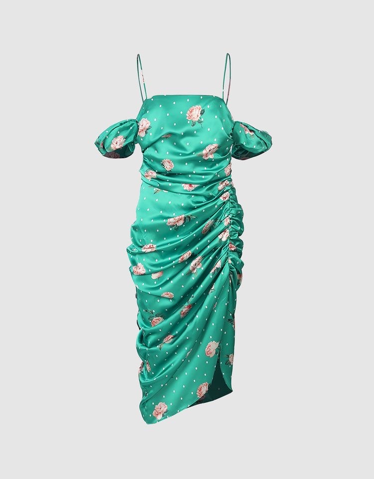 Green Draped Dress - Chandni Collections | Flutterwave Store