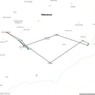 tourhub | Today Voyages | Magical south From Marrakech XM24-09 | Tour Map