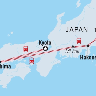 tourhub | Intrepid Travel | Japan Family Holiday | Tour Map