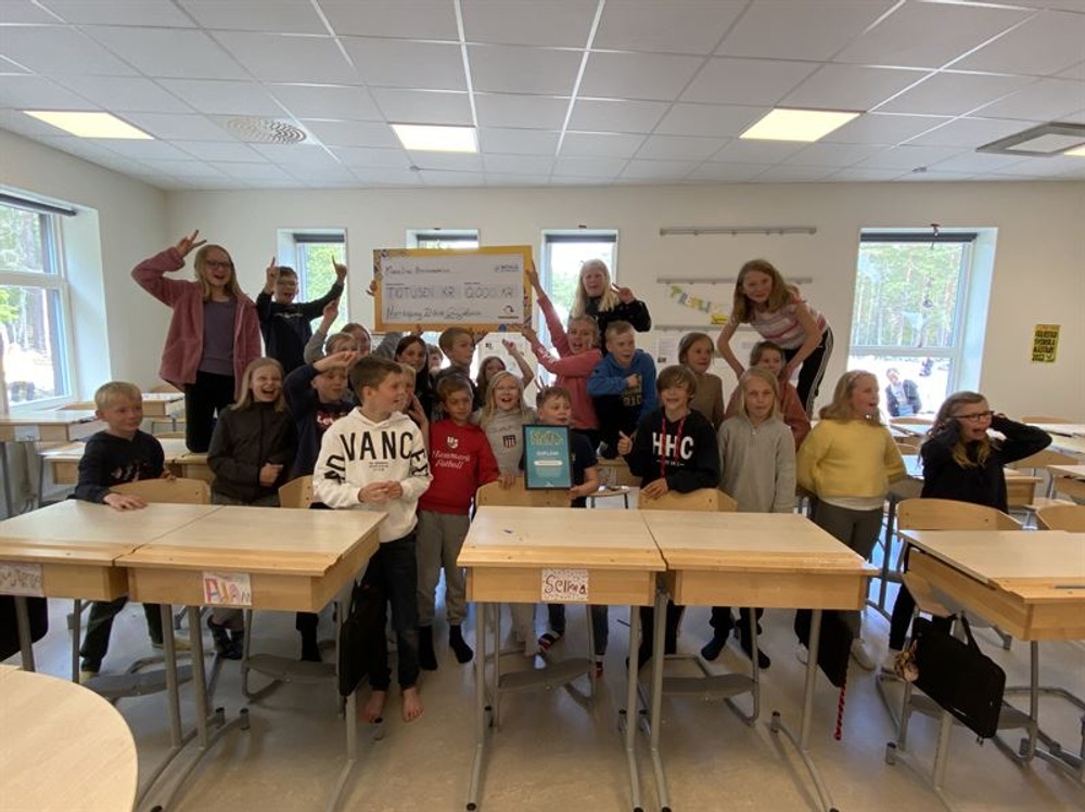 Bärstadsskolan klass 3 Röd i Hammarö i Värmland - vinnare i Pantresan våren 2022