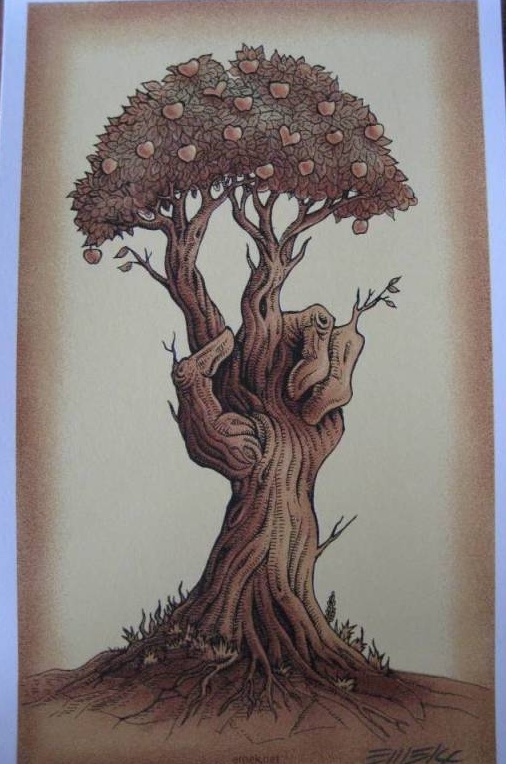 peace tree drawing
