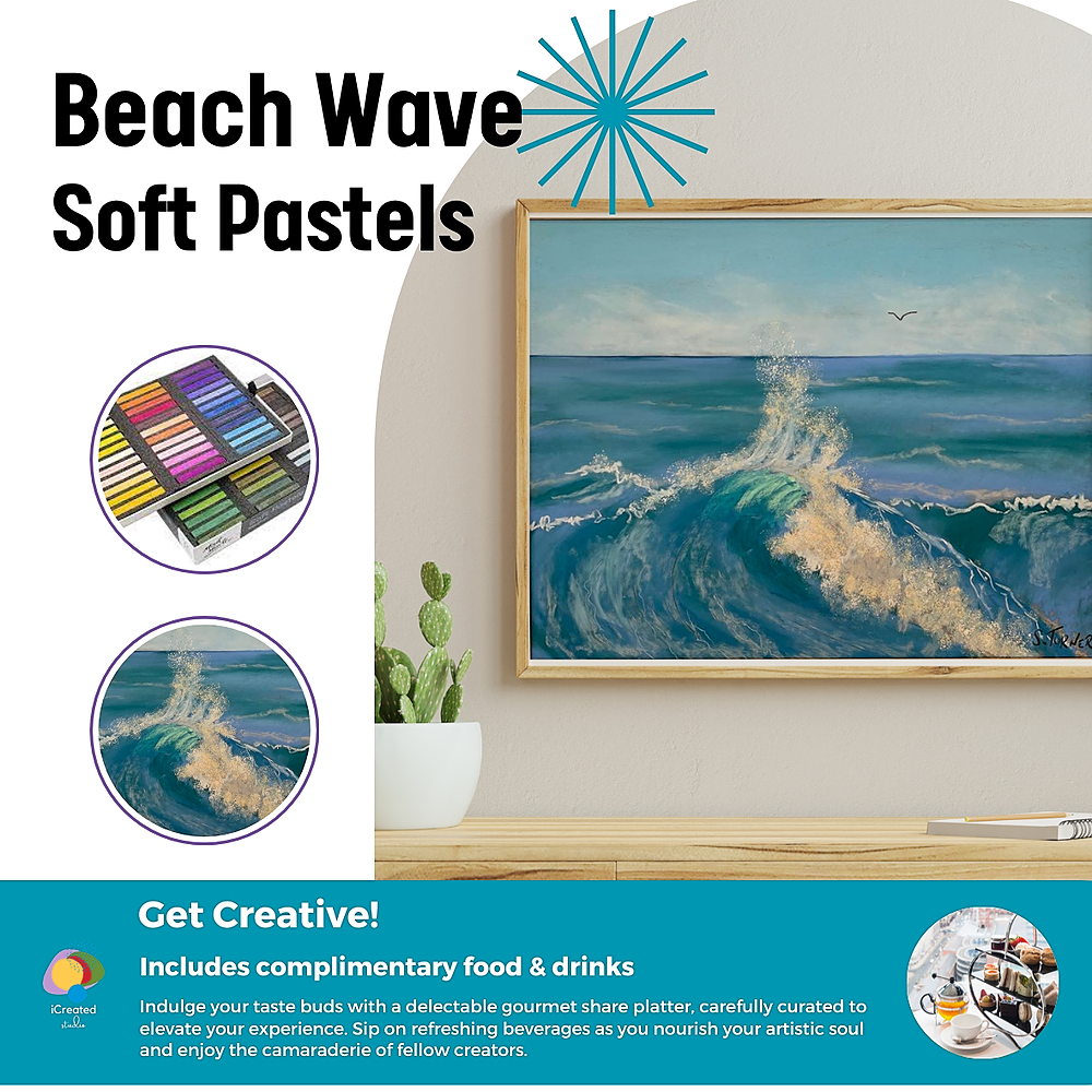 Beach Wave Soft Pastels