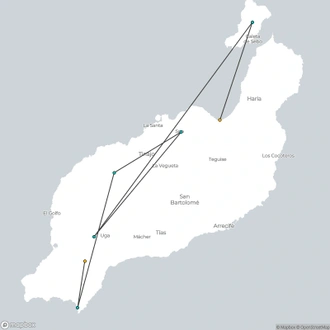 tourhub | Exodus Adventure Travels | Contrasts of Lanzarote | Tour Map