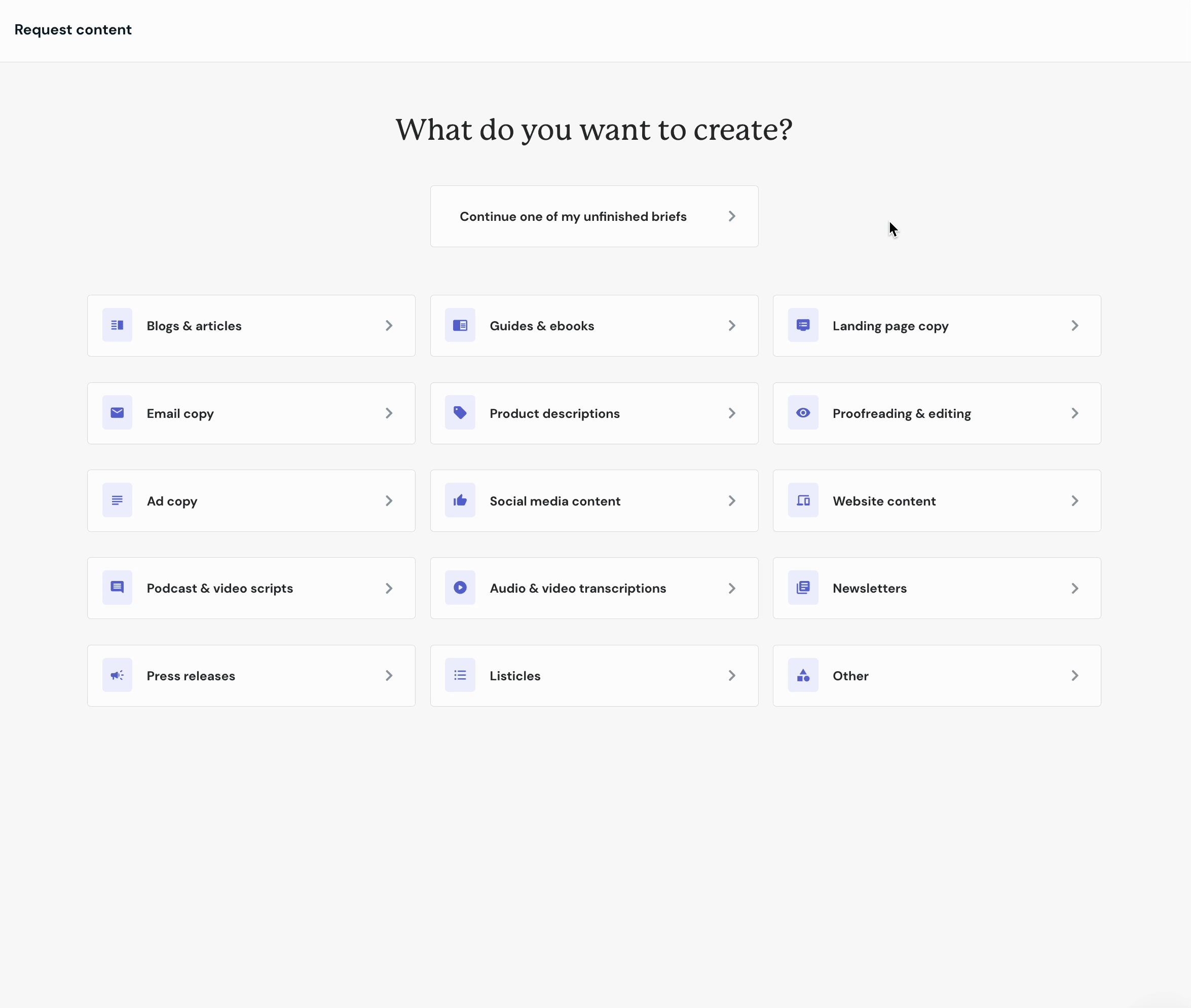 Creating Template Briefs
