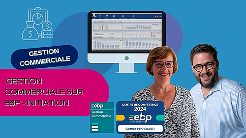 Représentation de la formation : GESTION COMMERCIALE SUR EBP - Initiation