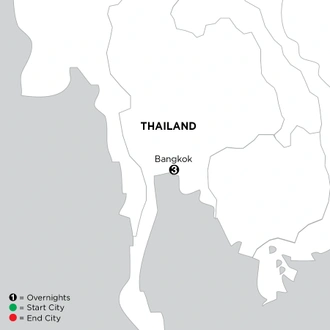 tourhub | Globus | Independent Bangkok City Stay | Tour Map