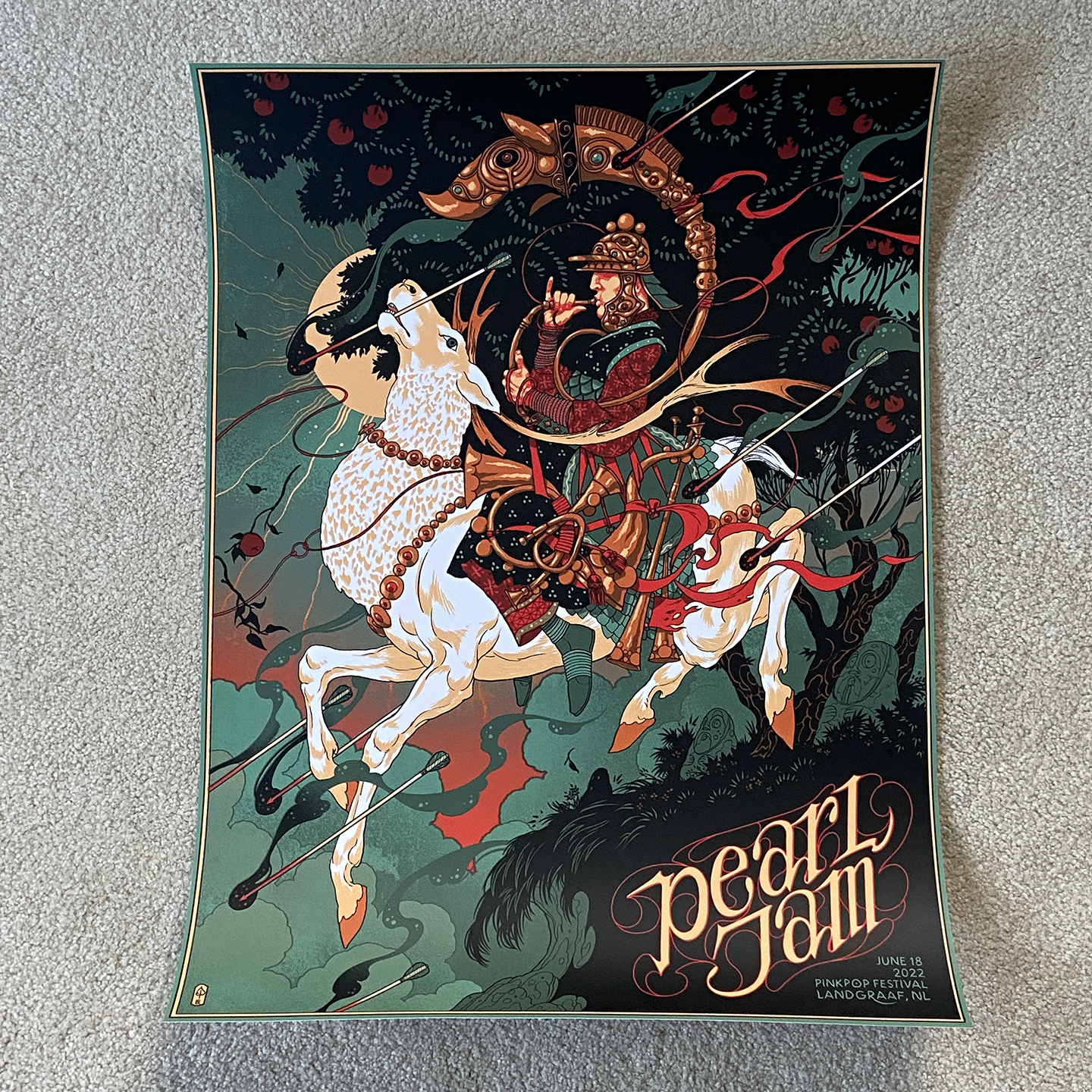 Pearl Jam poster, PinkPop '22 — Peter Diamond Illustration