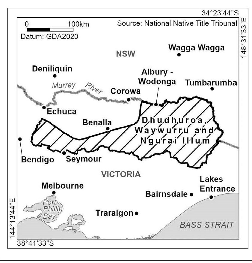 Map of Native Title proposed Claim area