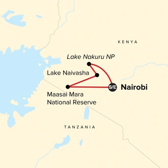 tourhub | G Adventures | Kenya Safari Experience | Tour Map
