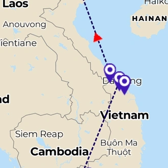 tourhub | Threeland Travel | THE BEST OF VIETNAM 10 DAYS 9 NIGHTS | Tour Map