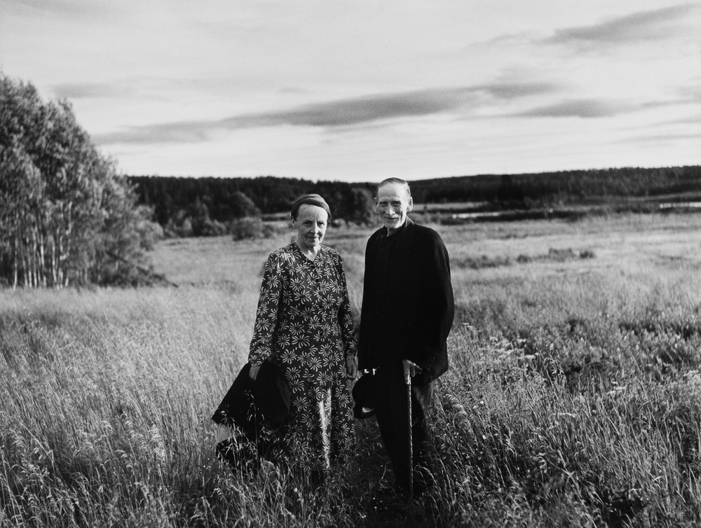 Albert och Tea Johansson, Nyåker Nordmaling 1956. Fotograf: Sune Jonsson
