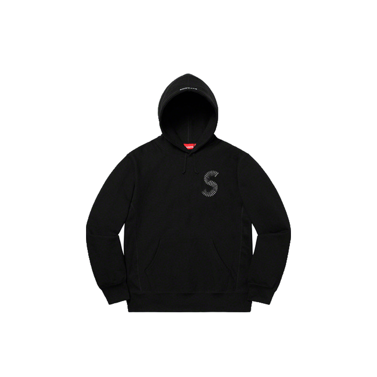 Supreme S Logo Hooded Sweatshirt Black (FW20) | FW20 - KLEKT