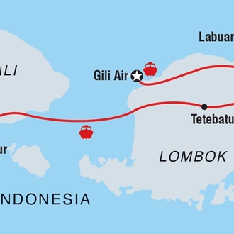 tourhub | Intrepid Travel | Discover Lombok | Tour Map