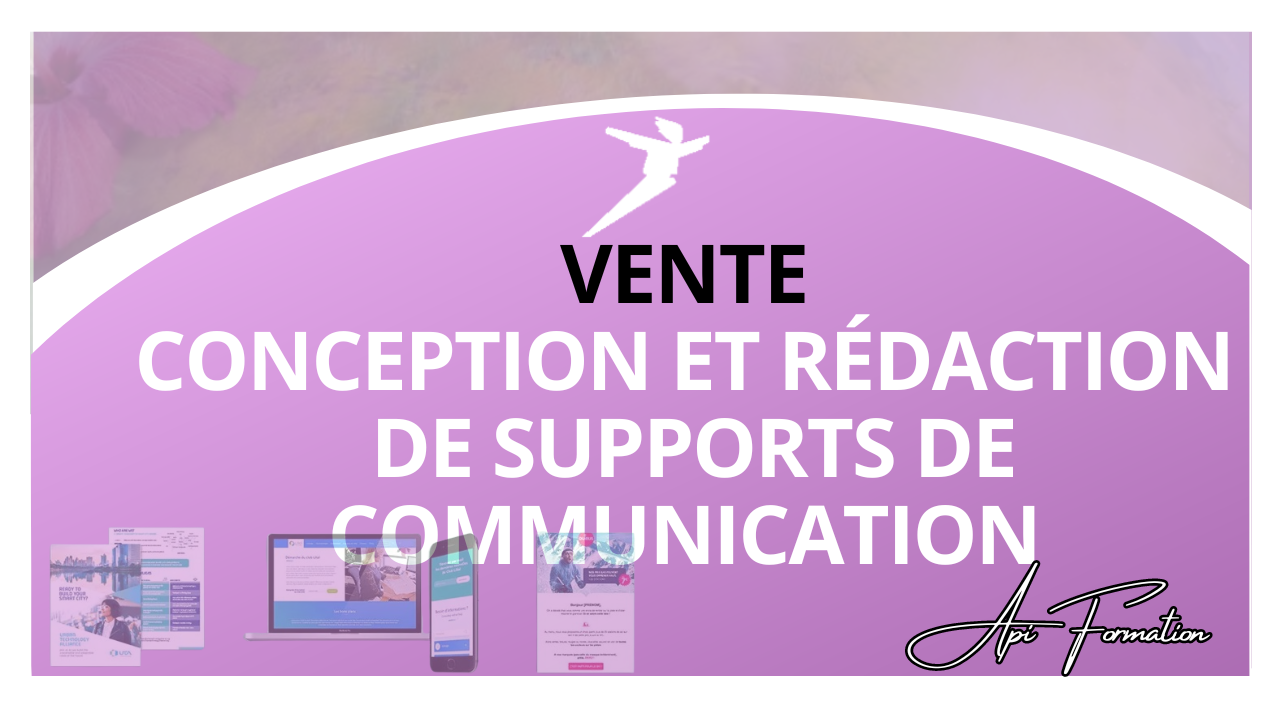 Représentation de la formation : CONCEPTION ET RÉDACTION DE SUPPORTS DE COMMUNICATION