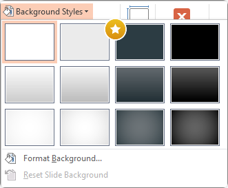 Powerpoint background styles