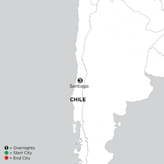 tourhub | Globus | Independent Santiago City Stay | Tour Map