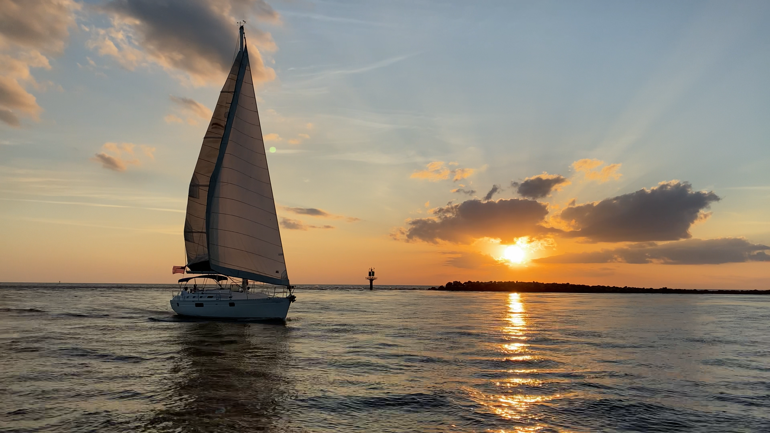 Private Sunset Sailing Experience on 45-Feet Space Dancer image 1